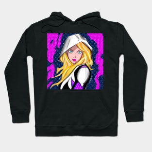 stacy the blonde ghost hero ecopop Hoodie